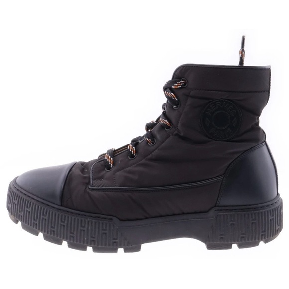 HERMES Fresh Ankle Boots size 44 11 Black Mens - Picture 6 of 7